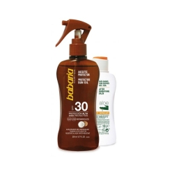 BABARIA SUN PISTOLA ACEITE COCO F-30 300 ML + AFTER