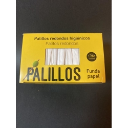 PALILLO REDONDO ENFUNDADO PAPEL PAK- 1.000 UNID